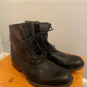 Men's Black Leather Boots